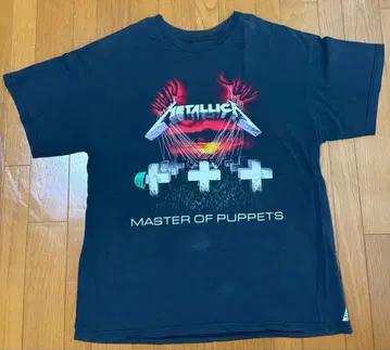 슬립티룩 메탈리카 메탈리카 유즈드 가공 반팔 티셔츠