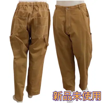 미사용 새상품 코튼 페인터 와이드 팬츠 와이드 팬츠 페인터 팬츠 L