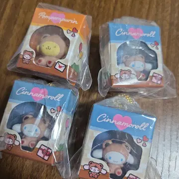 시나모롤 폼폼푸딩 캡슐 토이 4개 세트