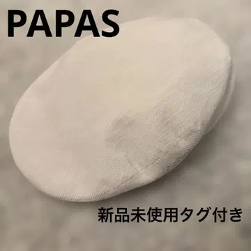 파파스 파파스 헌팅 모자 남성용 모자 화이트 계열 미사용 새상품