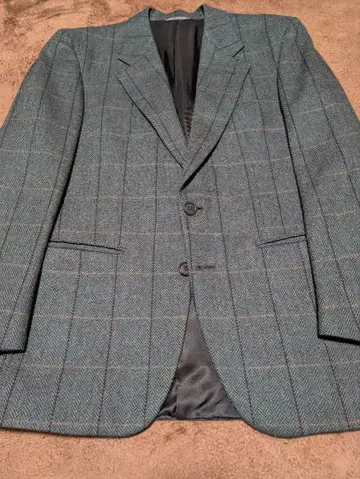 남성용 자켓 하운드 투스 패턴