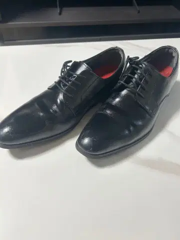 블랙 드레스 신발 레이스업