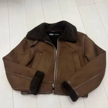 ZARA 무스탕 보아 자켓 S