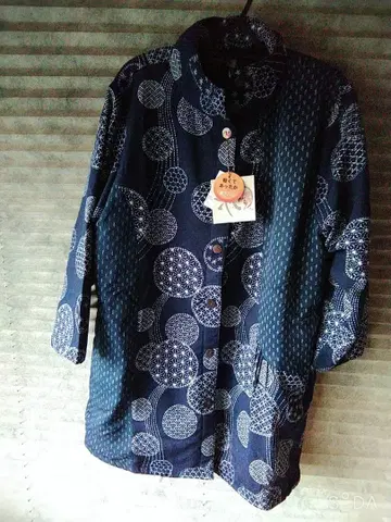 택 포함 새상품 일본풍 패턴, 안감 플리스 빅