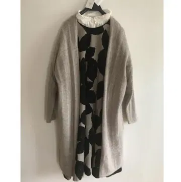 미나 페르호넨 finger stripe 캐시미어 롱 가디건