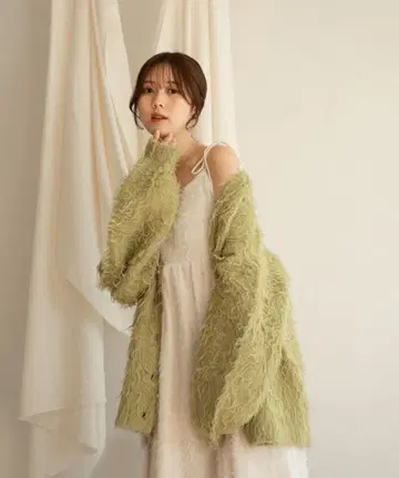 mideal 샤기 가디건