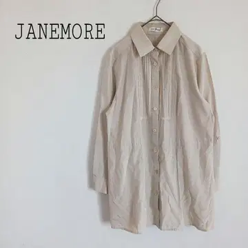 제인모어 긴팔 블라우스 튜닉 허리 드로스트 겉옷 레이스 얇은 원단