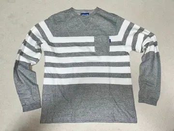 Lafayette 스트라이프 긴팔 그레이/화이트