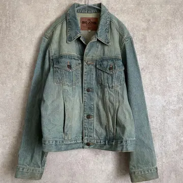 BIG JOHN 크러쉬 데미지 데님 자켓 그런지 y2k