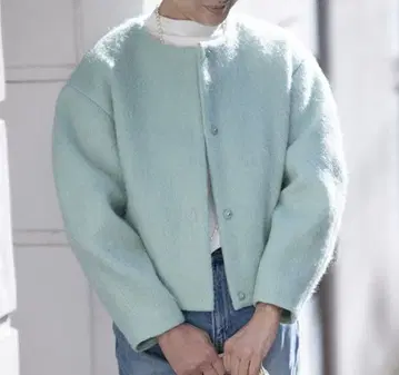 이로 프라임 모헤어 조 노카라 컴팩트 자켓