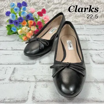 [ 인기 ] 클락스 펌프스 플랫슈즈 블랙 22.5 리본
