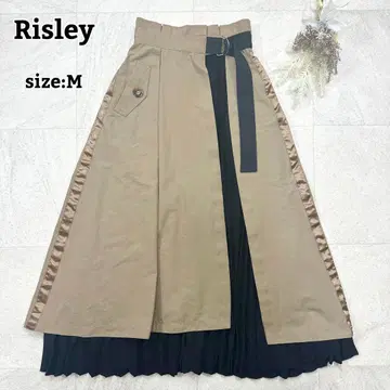 새상품급 [Risley] 플리츠 랩 레이어드 스커트 플레어 A라인