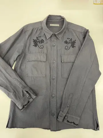 NANO universe (나노 유니버스) 자수 긴팔 셔츠