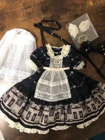 melody C 드레스 세트 블랙