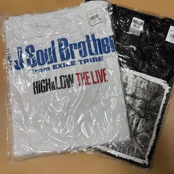 HiGH&LOW THE LIVE 투어 티셔츠 2장