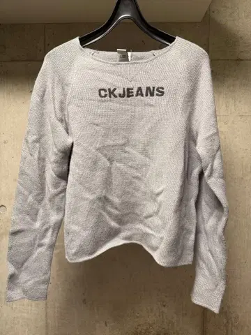 CKJEANS/빈티지/니트/그레이