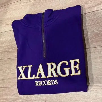 xlarge 하프 지퍼 맨투맨 트레이닝복 집업 라지 보라색