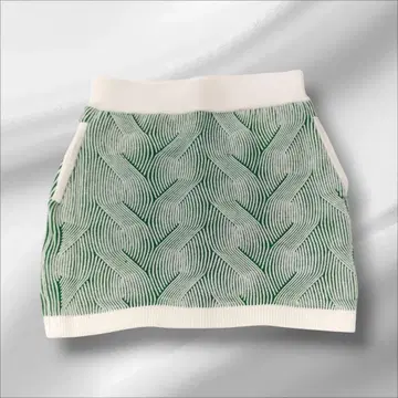 [새상품] 로사센 ROSASEN 뜨개질 리브 패턴 스커트 가을/겨울 M