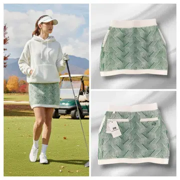 [새상품] 로사센 ROSASEN 뜨개질 리브 패턴 스커트 가을/겨울 M