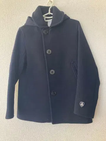 오시발 후드 부착 네이비 코트 사이즈 0