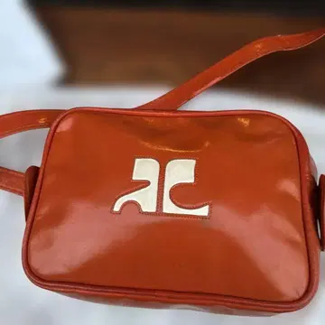 오렌지 로고 숄더백