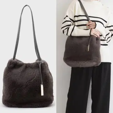 새상품급 [ THE SHOP TK 더 샵 티케이 ] 퍼 토트백