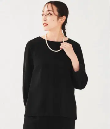 언타이틀 페플럼 블라우스 블랙 2