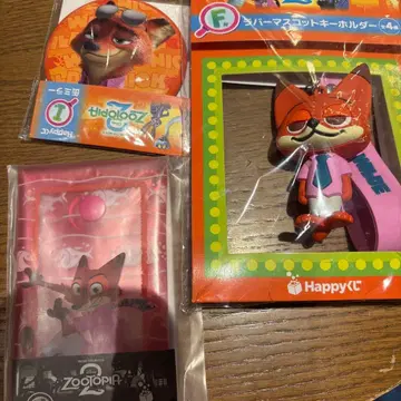 주토피아 해피 복권 러버 마스코트 캔 거울 닉