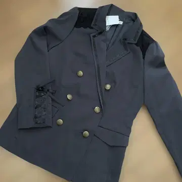 미사용 택 포함 소매 레이스업 자켓