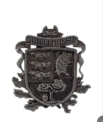 지브리 미술관 오리지널 핀 배지 [ 문장 ] 실버