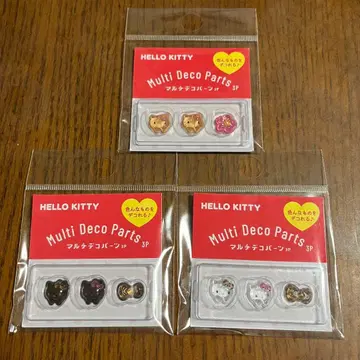 멀티 데코 파츠 헬로키티 일광화상 레오파드 무늬