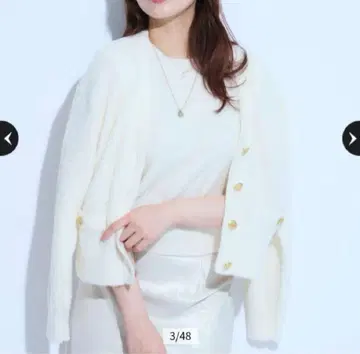 마이 스트라다 Mystrada 벨로아 니트 가디건 베스트 세트 앙상블