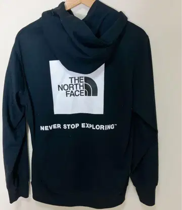 THE NORTH FACE 후드 부착 후드티 블랙
