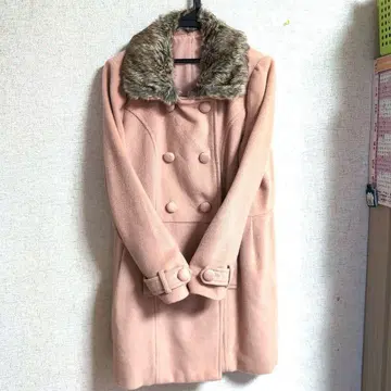 Avail 퍼 달린 더블 브레스트 코트