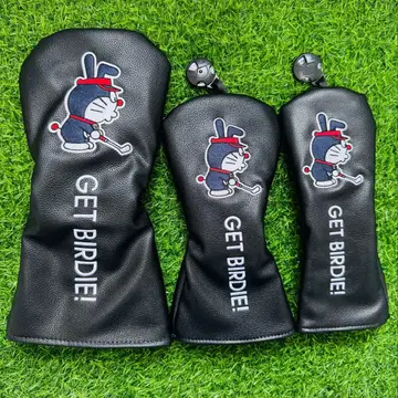 새상품 3세트 도라에몽 골프클럽헤드커버1+FW+UT 블랙
