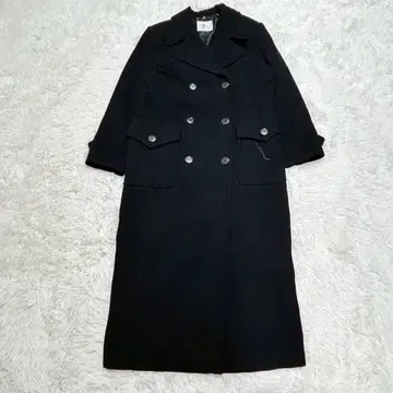 agora 여성용 롱 코트 F 더블 브레스트 울 총 안감 아우터