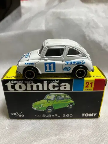 토미카 스바루 360 1/50 다이캐스트 블랙 상자 21 일본제