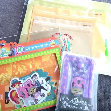 주토피아 복권 H상 멀티 케이스 피닉 스티커 지퍼백 세트