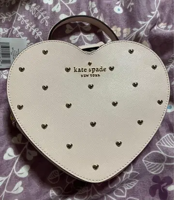 kate spade 하트형 숄더백 핑크
