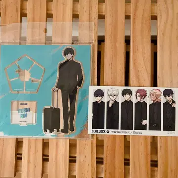 블루 록 아크릴 스탠드 베이스 야드 블랙 수트 비즈니스 정장