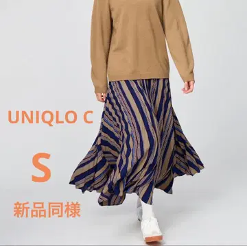 새상품급 UNIQLO:C 유니클로 플리츠 롱 스커트 S