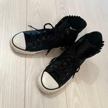 converse 가죽 하이컷 스니커즈