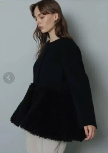 CADUNE 푸들 페플럼 코트