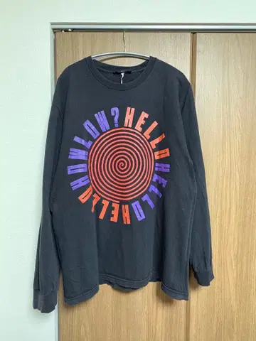 ZATUON NIRVANA 서클 프린트 긴팔 블랙