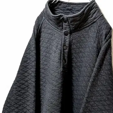 굿디로우 하프 버튼 맨투맨 트레이닝복 블랙 XL 구제 의류