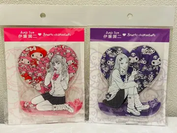 이토 준지 산리오 캐릭터즈 배경 포함 아크릴 스탠드 갸루 토미에 전 2종