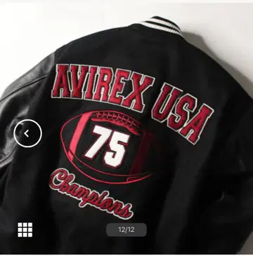 AVIREX x SKOOKUM 바시티 자켓/스타디움 자켓/L/한정판