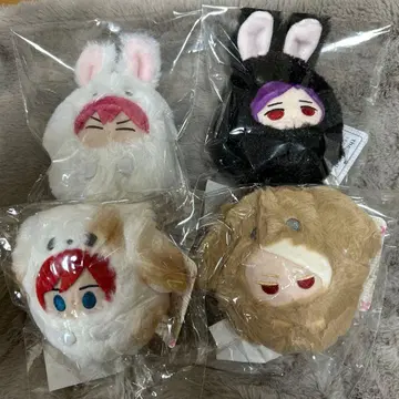히노하라 메구루 테라피 게임 우사다마 마스코트 봉제 인형 4개 세트