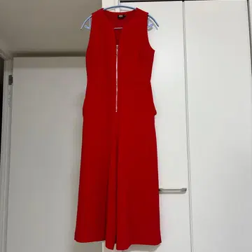 슬리브리스 올인원 / 레드 / 프론트 지퍼