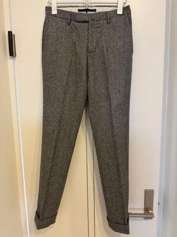 INCOTEX 슬림핏 그레이 슬랙스